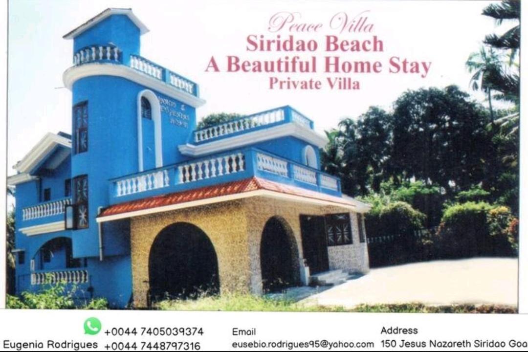 Peace Villa Luxurious 5Bhk Siridao Goa Beach ปณชี ภายนอก รูปภาพ